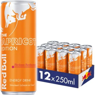 Red Bull Energy drink abrikoos-aardbei 12-pack