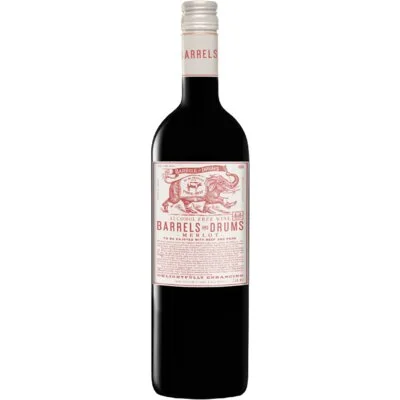 Barrels and drums Merlot Alcoholvrij