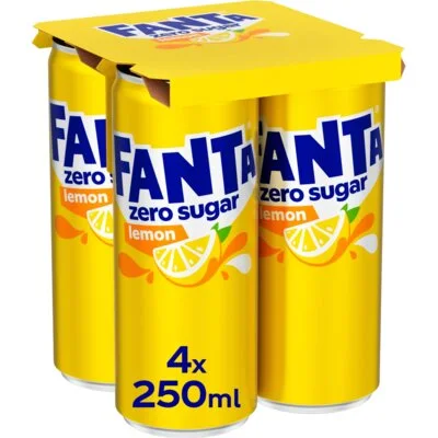 Fanta Lemon zero sugar 4-pack