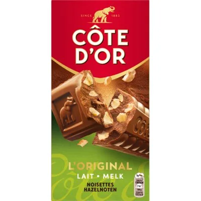 Côte d'Or Chocoladereep melk stukjes hazelnoot