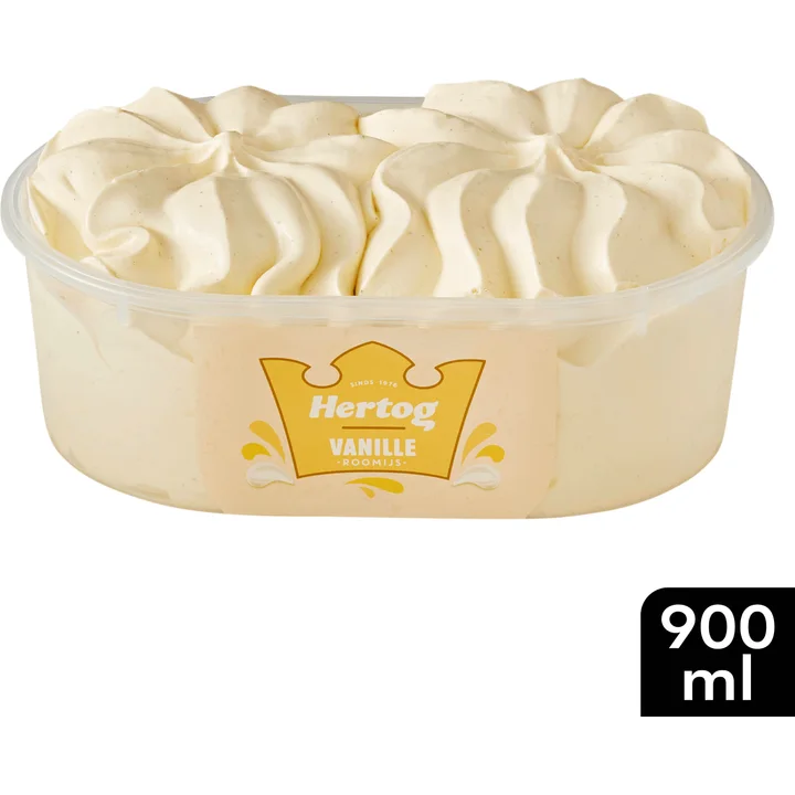 Hertog IJs IJssalon Vanille Roomijs 900ml