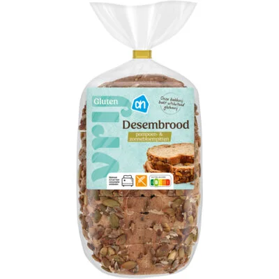 AH Glutenvrij Desembrood pompoen- & zonnebloempitten
