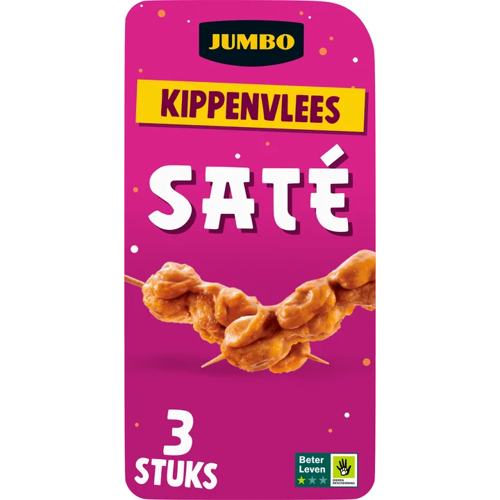 Jumbo Kippenvlees Saté 3 Stuks