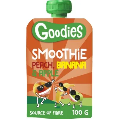 Goodies Knijpfruit smoothie peach, banana, apple