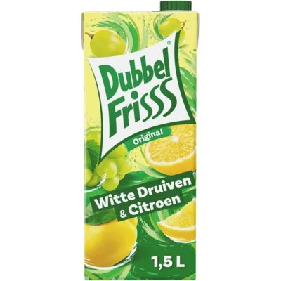 DubbelFrisss Witte druiven & citroen