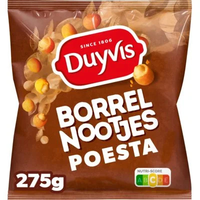 Duyvis Borrelnootjes Poesta Pinda Noten 275 gr