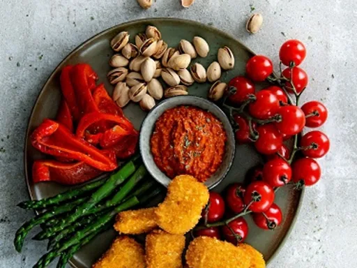Borrelschaal met krokante nuggets