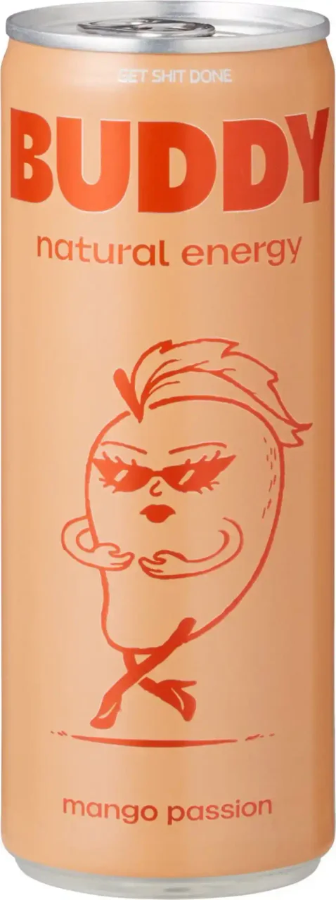 Energy drink mango passie