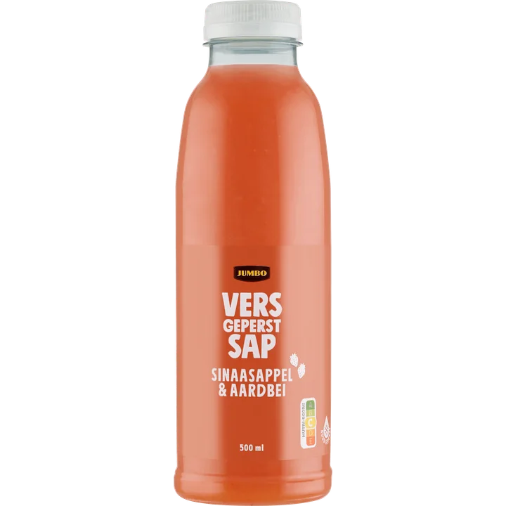 Jumbo Vers Geperst Sap Sinaasappel & Aardbei 500 ml