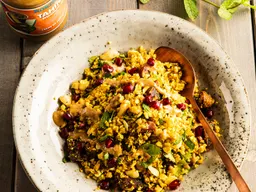 Bloemkoolcouscous met tahindressing