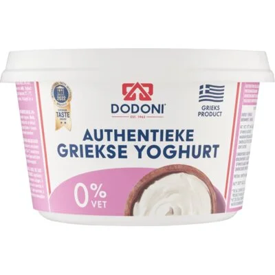 Dodoni Griekse yoghurt 0% vet