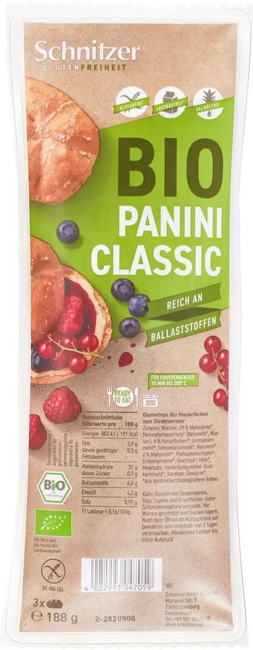 Glutenvrije panini classic
