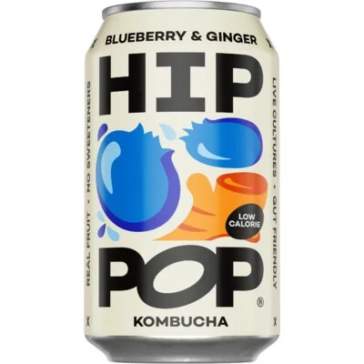 Hip Pop Kombucha blueberry & ginger