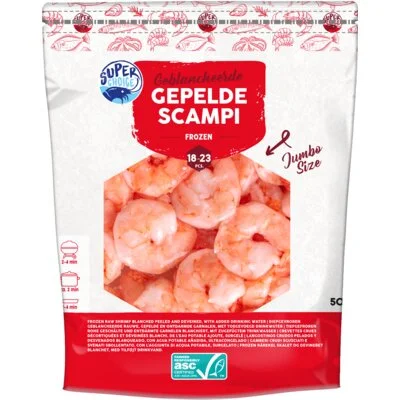 Super Choice Scampi L geblancheerd gepeld bel