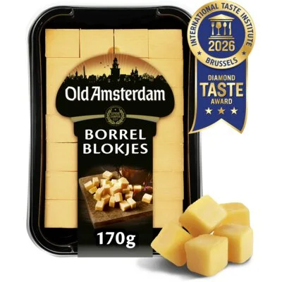 Old Amsterdam Original 48+ Voorgesneden Borrelblokjes 170 g