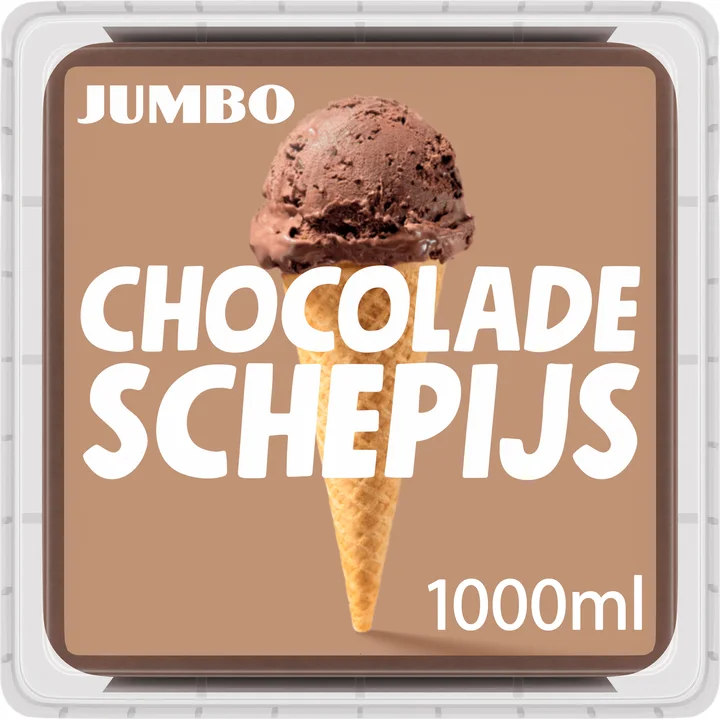 Jumbo Chocolade Schepijs 1L