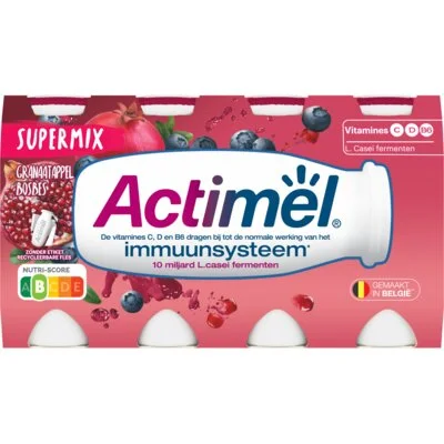 Danone Actimel supermix granaatappel bosbes bel