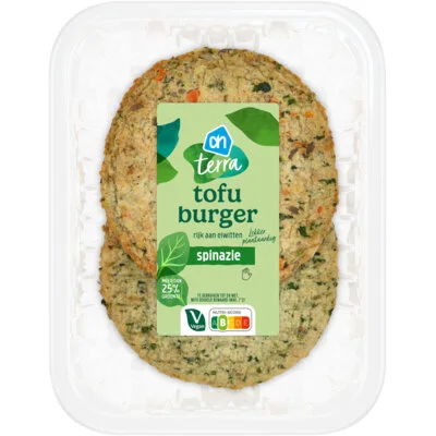AH Terra Tofu burger spinazie