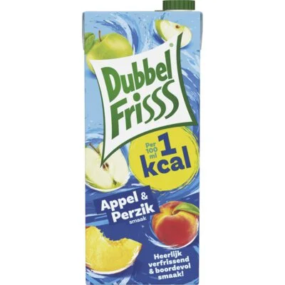 DubbelFrisss 1Kcal Appel & perzik