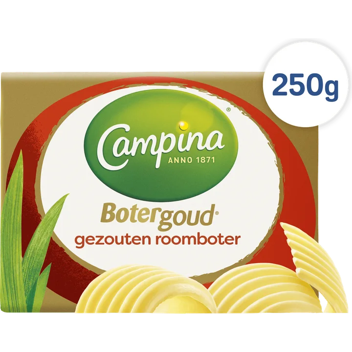 Campina Botergoud Gezouten Roomboter 250 g