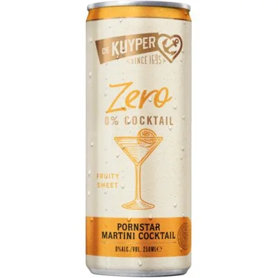 De Kuyper Pornstar martini cocktail 0.0%