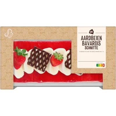 AH Aardbeien bavarois schnitte
