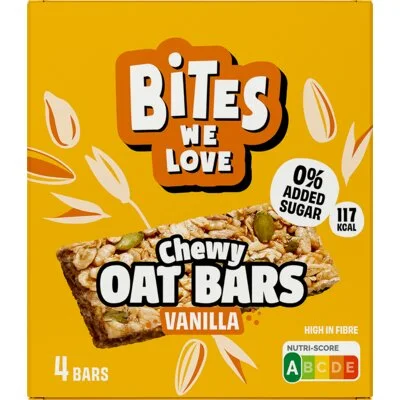 BitesWeLove Chewy oat bars vanille