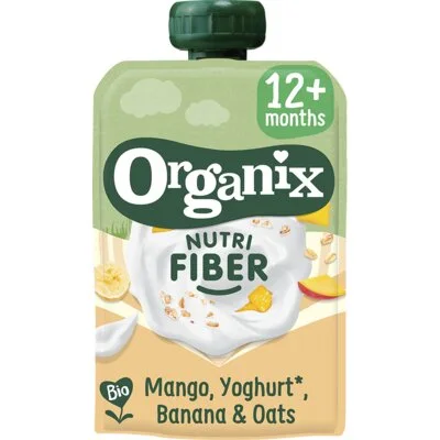 Organix Nutri fiber mango, yoghurt, banana 12m+
