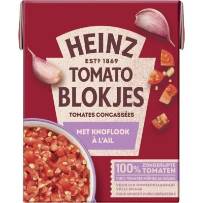 Heinz Tomaten met knoflook