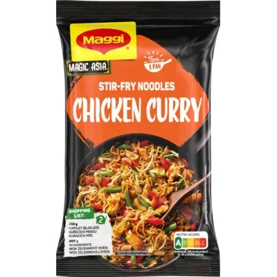 Maggi Stir-fry noodles chicken curry