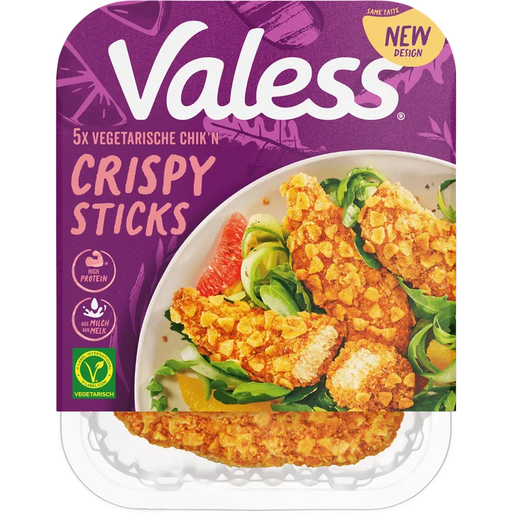 Valess Vegetarische Chik'n Crispy Sticks 5 Stuks 160 g