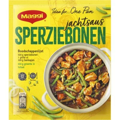 Maggi Dagschotel sperziebonen jachtsaus