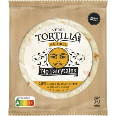 No Fairytales Verse tortilla wraps naturel