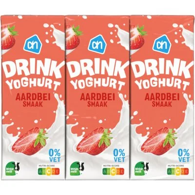 AH Drinkyoghurt aardbeismaak 6-pack