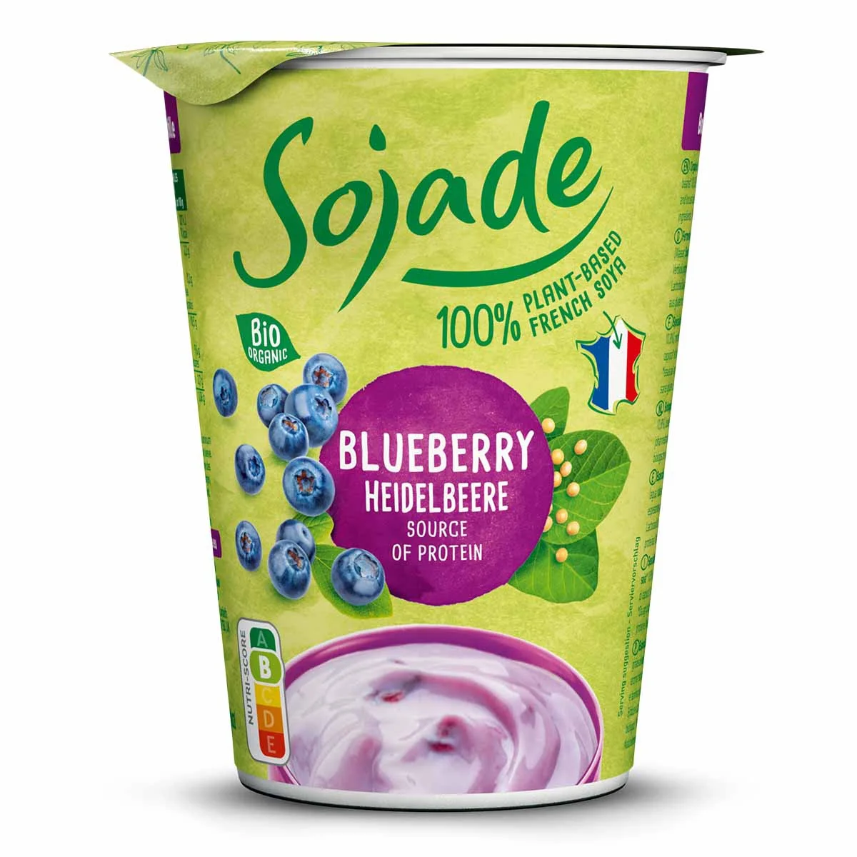 Sojayoghurt bosbes