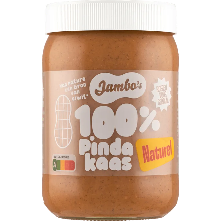 Jumbo's 100% Pindakaas Naturel 600 g