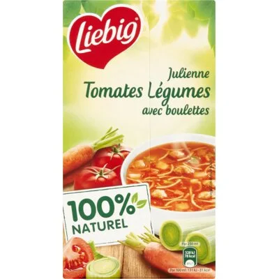 Liebig Tomaten groentensoep met balletjes bel