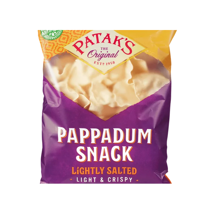 Pappadum snack lightly salted