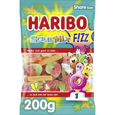 Haribo Sour mix f!zz zuur