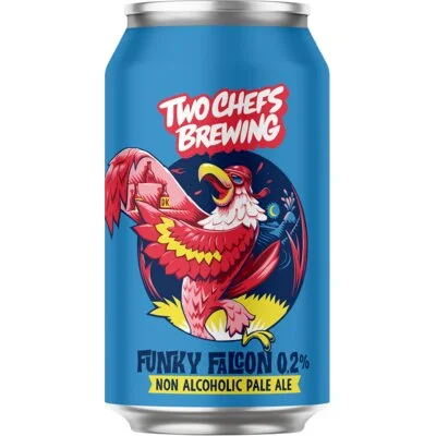 Two Chefs Brewing Funky falcon 0.2% non alcoholic pale ale