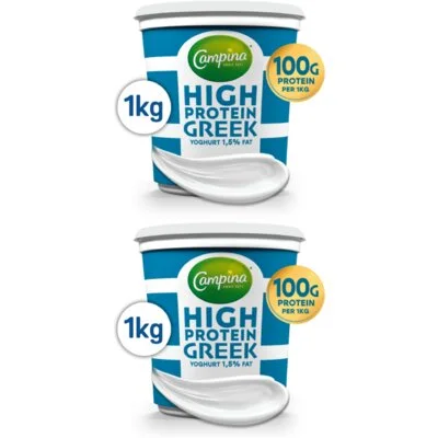 Campina Griekse yoghurt 1,5% 1kg 2-pack