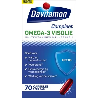 Davitamon Compleet omega-3 visolie capsules