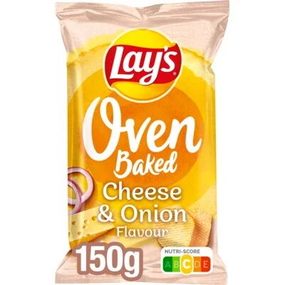 Lay's Oven Baked Cheese Onion Chips 150 gr