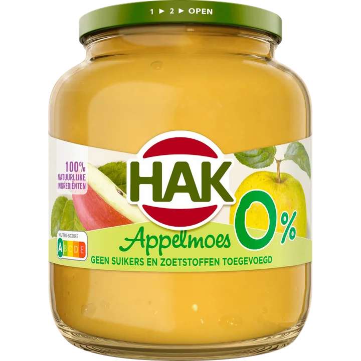Hak Appelmoes 0% 700 g