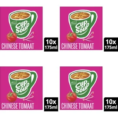 Knorr Cup-a-soup chinese tomaat 10-pack 4-pack
