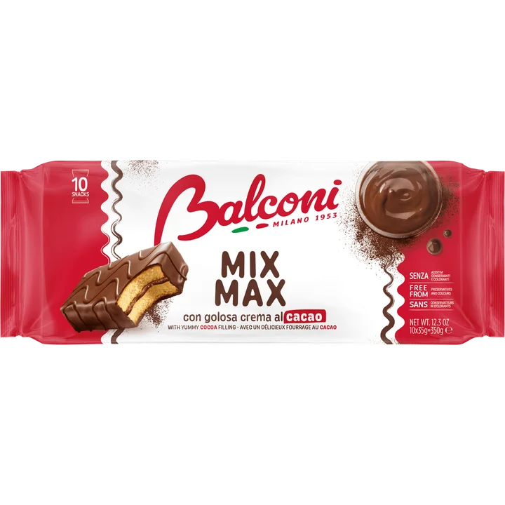 Balconi Mix Max with Yummy Cocoa Filling 10 x 35 g