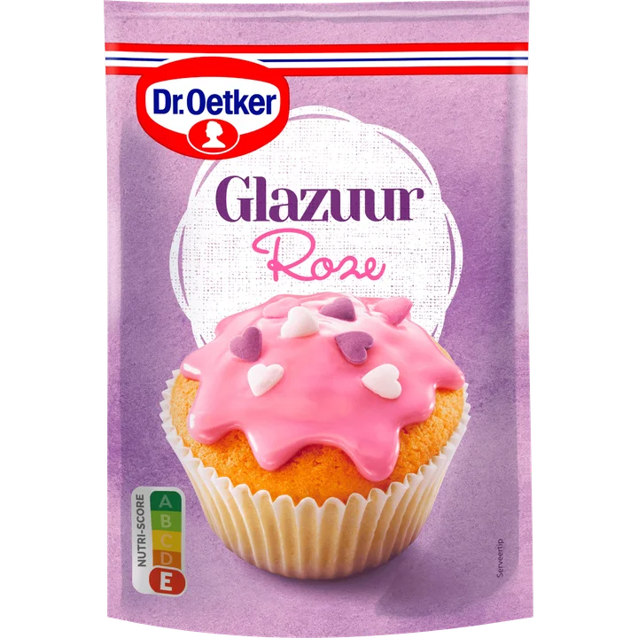 Dr. Oetker Glazuur Roze Taart Versiering 125 g