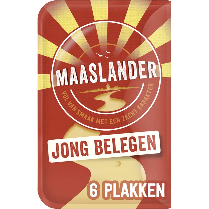 Maaslander Jong Belegen 50+ Kaas Plakken 145 g