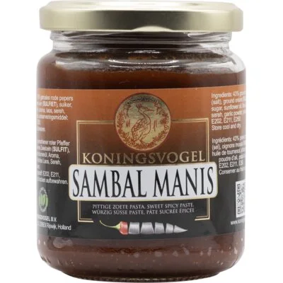 Koningsvogel Sambal Manis 280 g