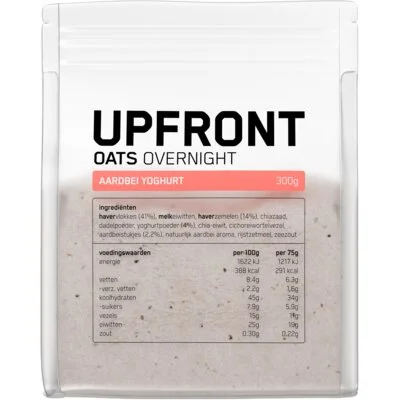 Upfront Overnight oats aardbei yoghurt